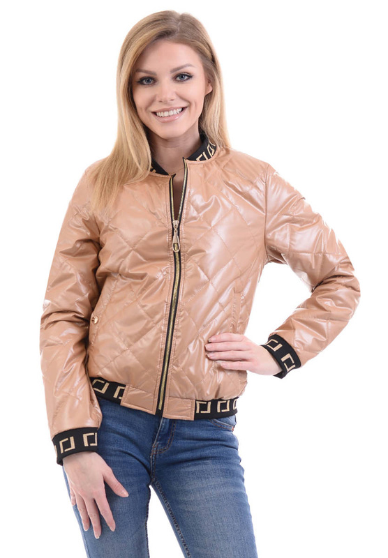 Damska Wiosenna Ortalion Kurtka Czarna