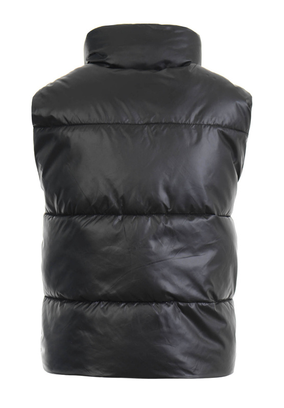 Damska Kamizelka Bezrękawnik Dwustronny Czarny