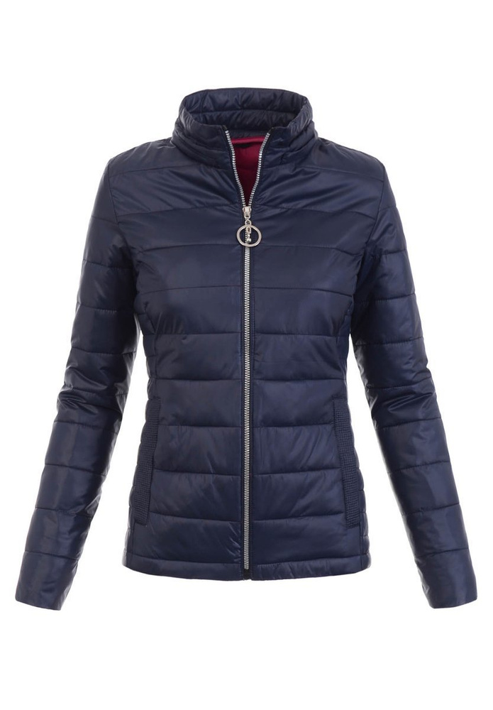 Damska Wiosenno-Jesienna Kurtka Granatowa