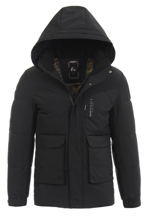 Męska Zimowa Kurtka Czarna