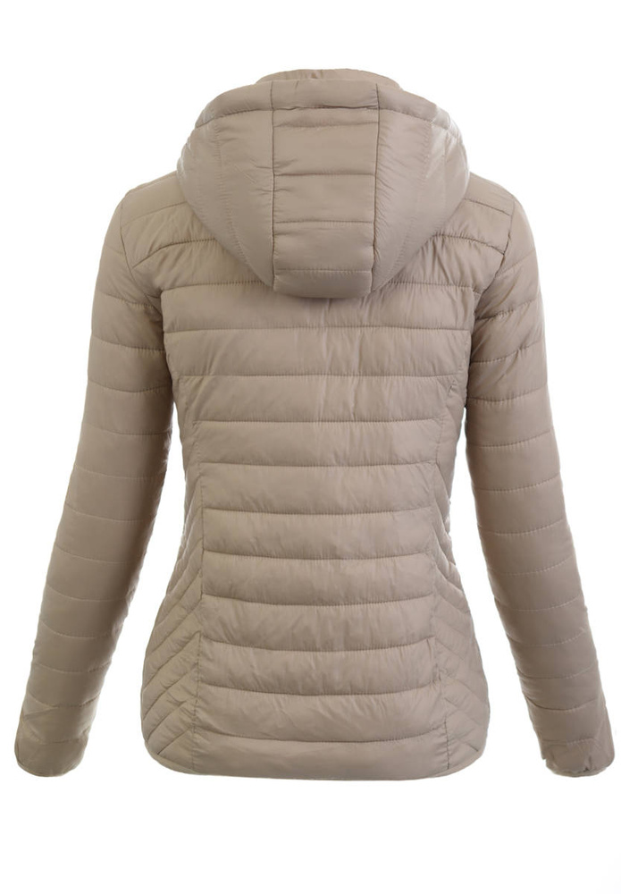 Damska Wiosenna Ortalion Kurtka Beżowa