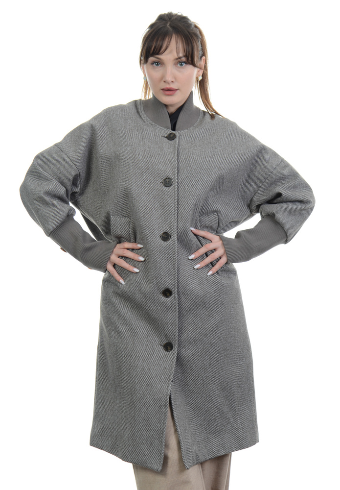 Damski Płaszcz Przejściowy Brązowy