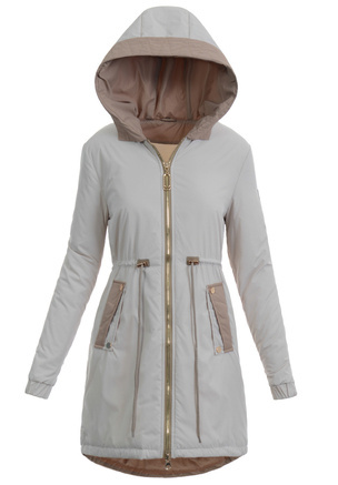 Kurtka Parka Wiosenna Beżowa