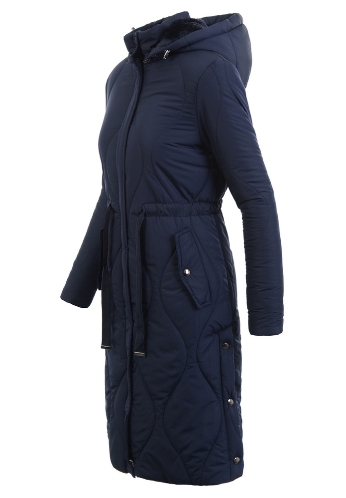 Damska Zimowa Kurtka Granatowa