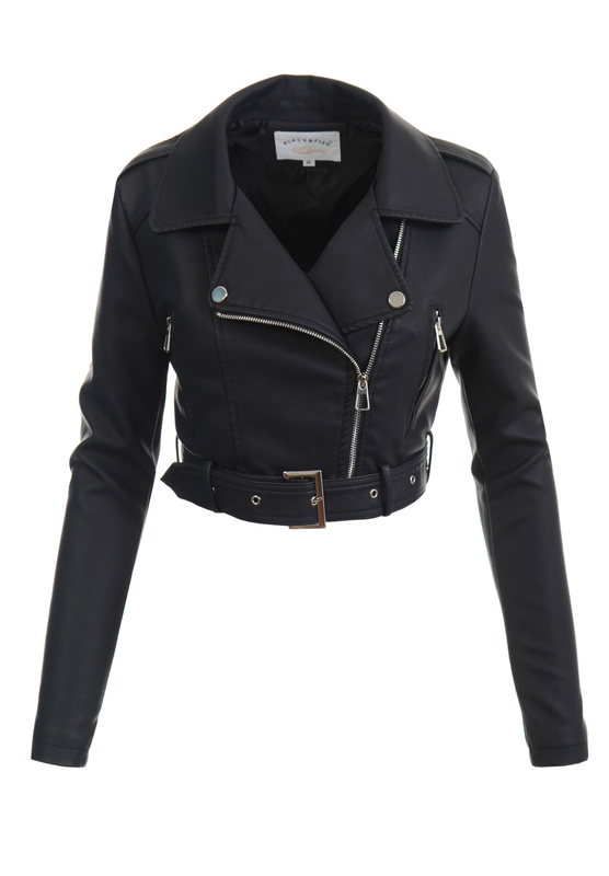 Damska Kurtka Ramoneska Czarna