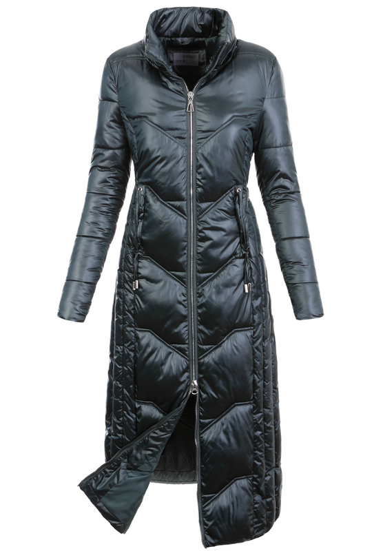 Damska Zimowa Ortalionowa Kurtka Zielona