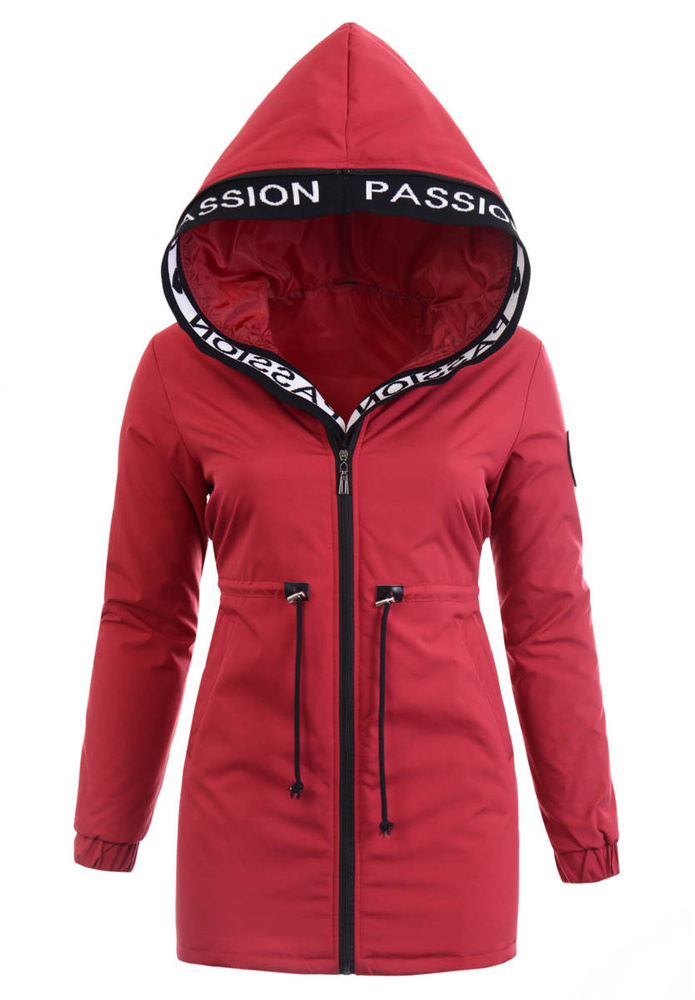 Damska Wiosenna Ortalion Kurtka Czarna