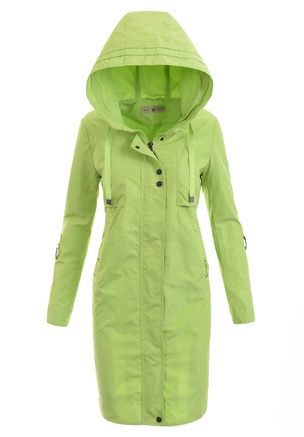 Kurtka Parka Wiosenna Limonkowa