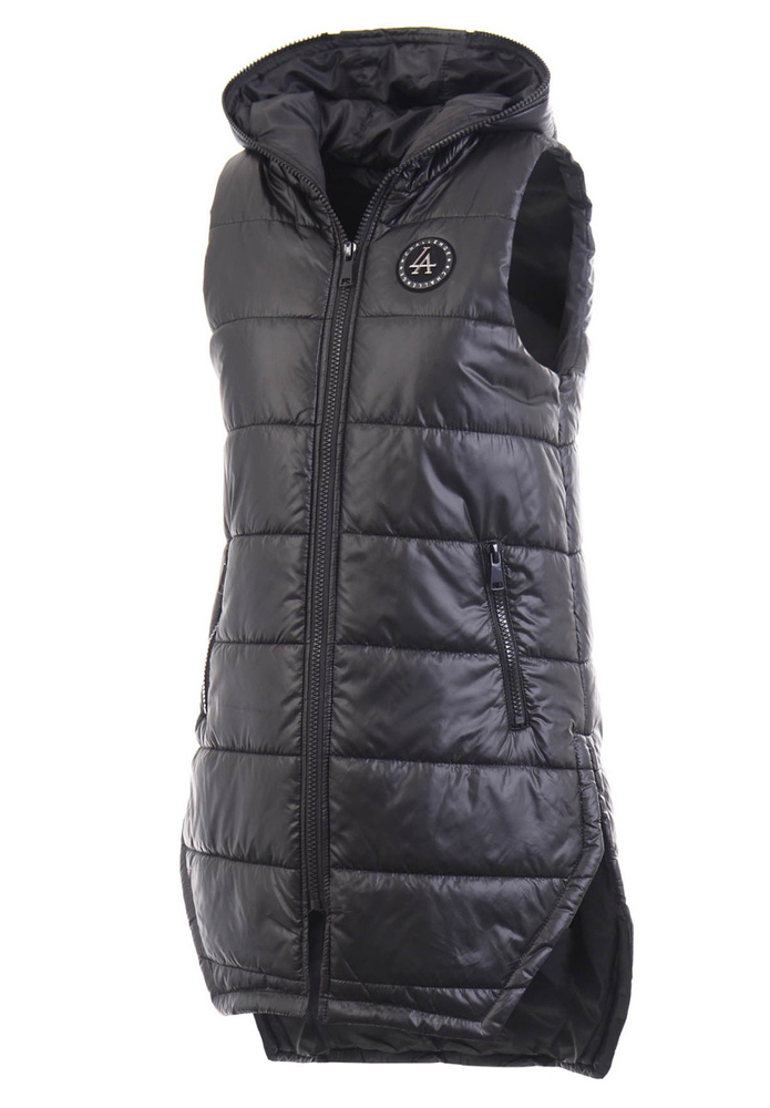 Damska Kamizelka Bezrękawnik Czarny