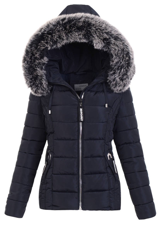 Damska Zimowa Kurtka Granatowa