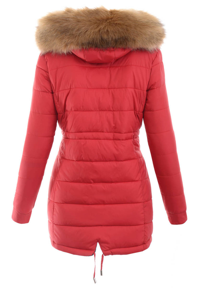 Damska Parka Kurtka Zimowa Czarna