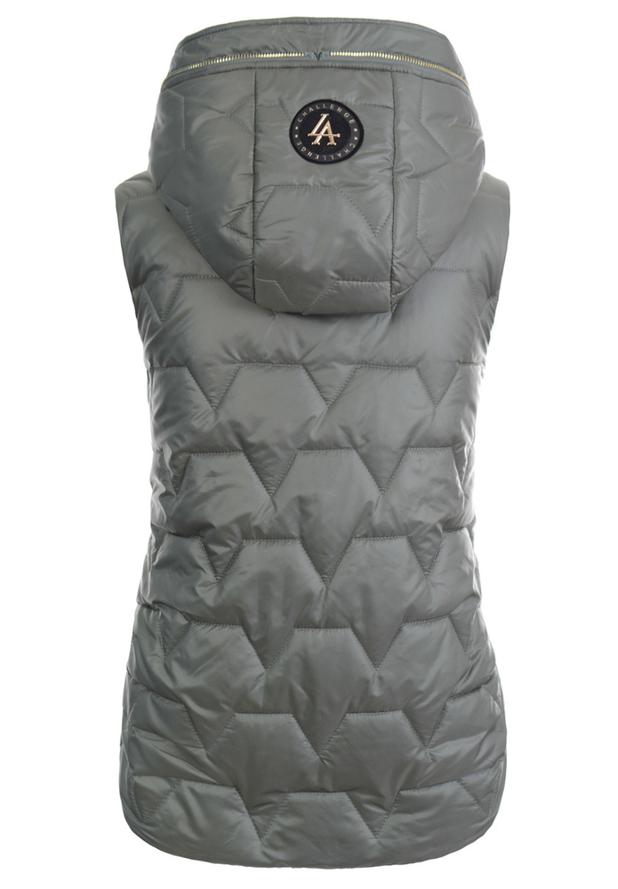 Damska Kamizelka Bezrękawnik Zielony