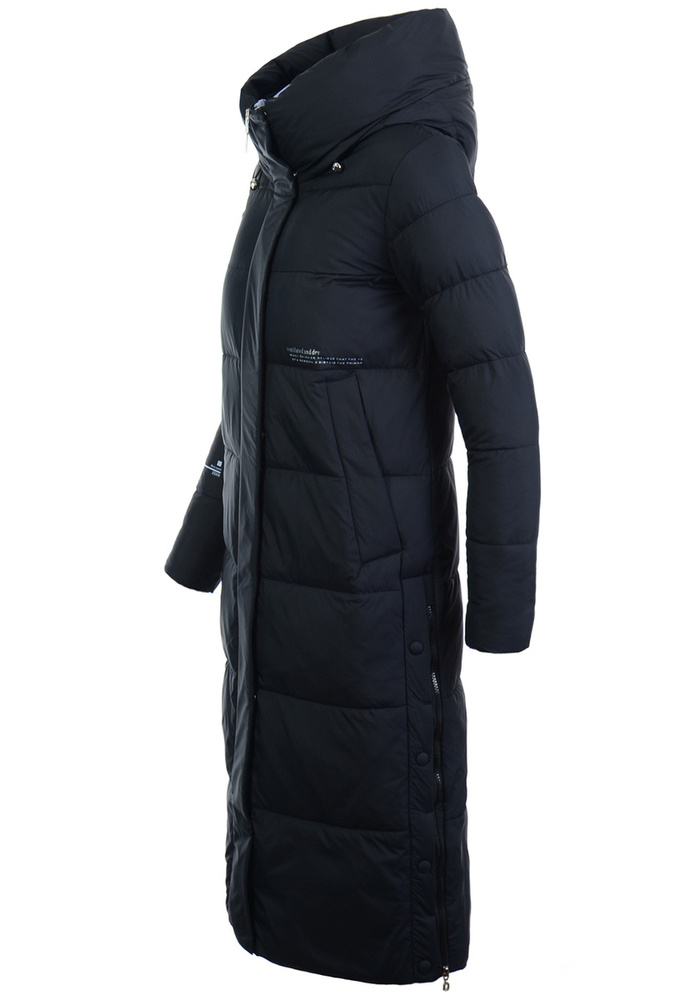 Damska Zimowa Ortalionowa Kurtka Czarna