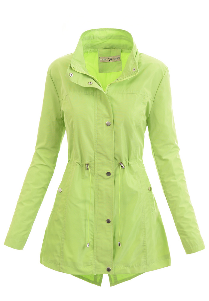 Kurtka Parka Wiosenna Limonkowa