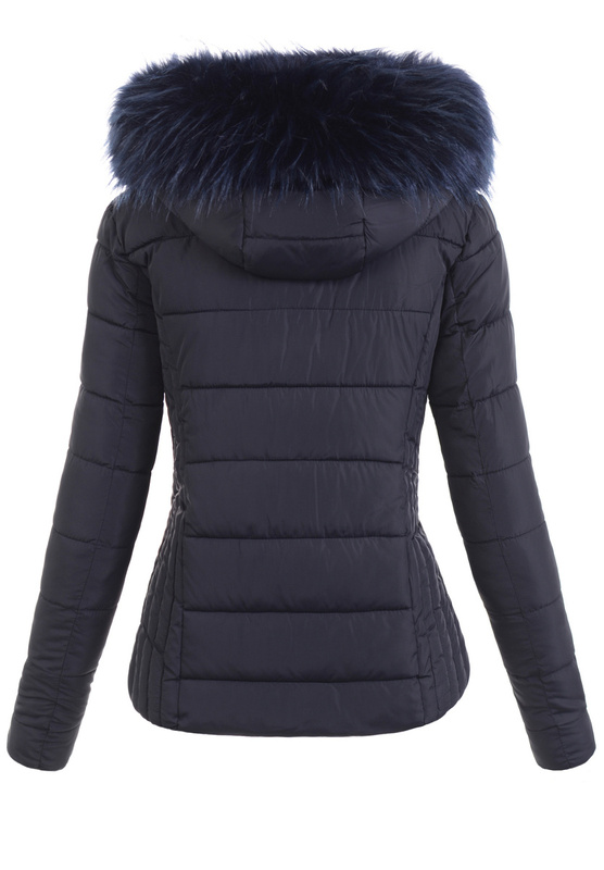 Damska Zimowa Kurtka Granatowa