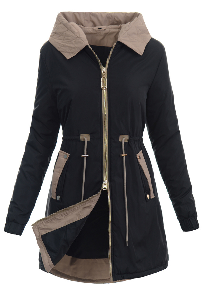 Kurtka Parka Wiosenna Czarna