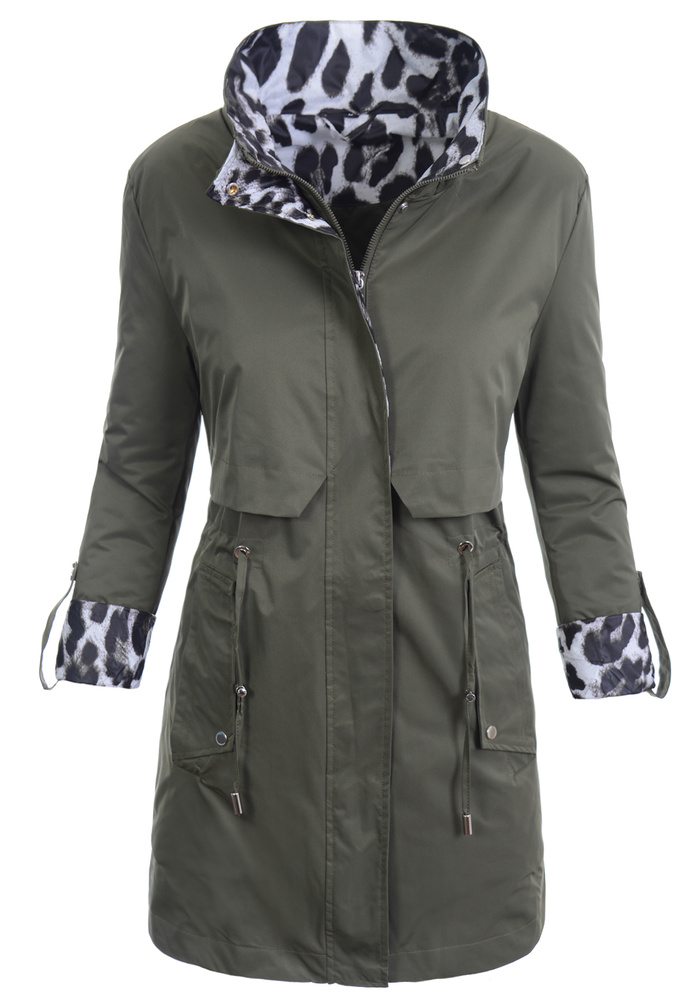 Kurtka Parka Wiosenna Zielona