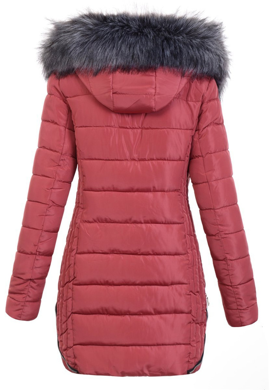 Damska Zimowa Ortalionowa Kurtka Różowa