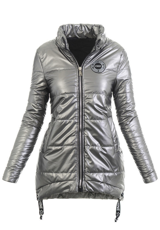 Kurtka Wiosenna Grafitowa