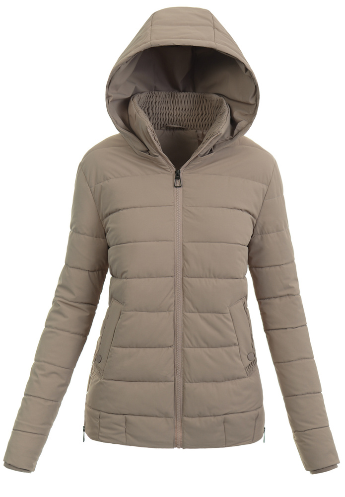 Damska Kurtka Zimowa Brązowa