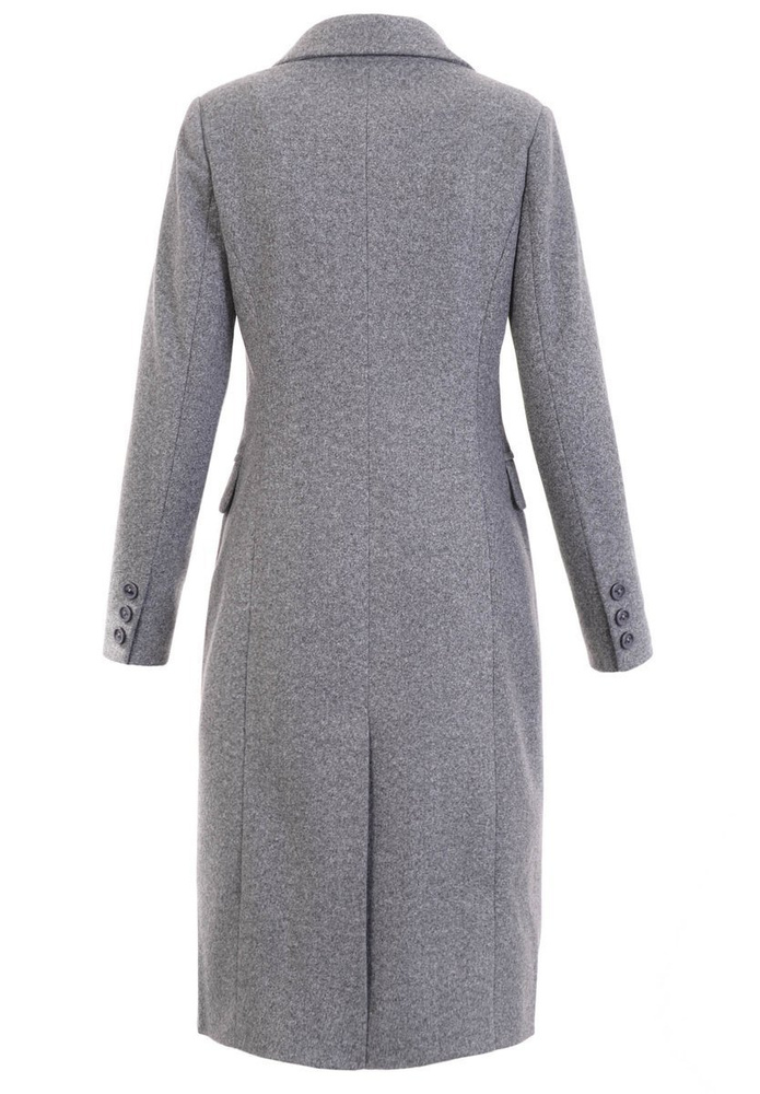 Damski Przejściowy Płaszcz Szary