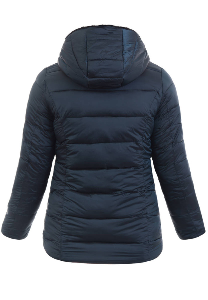 Damska Zimowa Dwustronna Kurtka Zielona