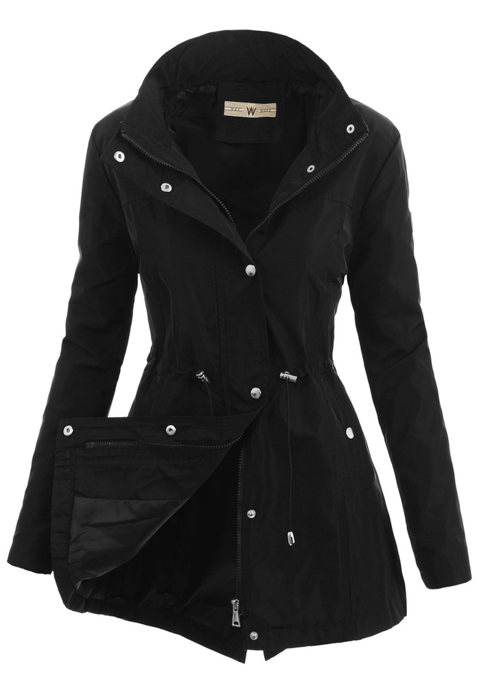 Kurtka Parka Wiosenna Czarna