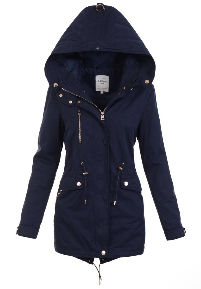 Damska Zimowa Kurtka 2w1 Ciemno Granatowa