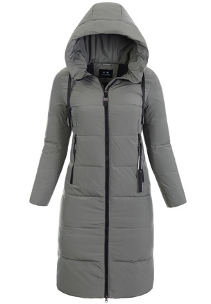 Damska Zimowa Ortalionowa Kurtka Zielona