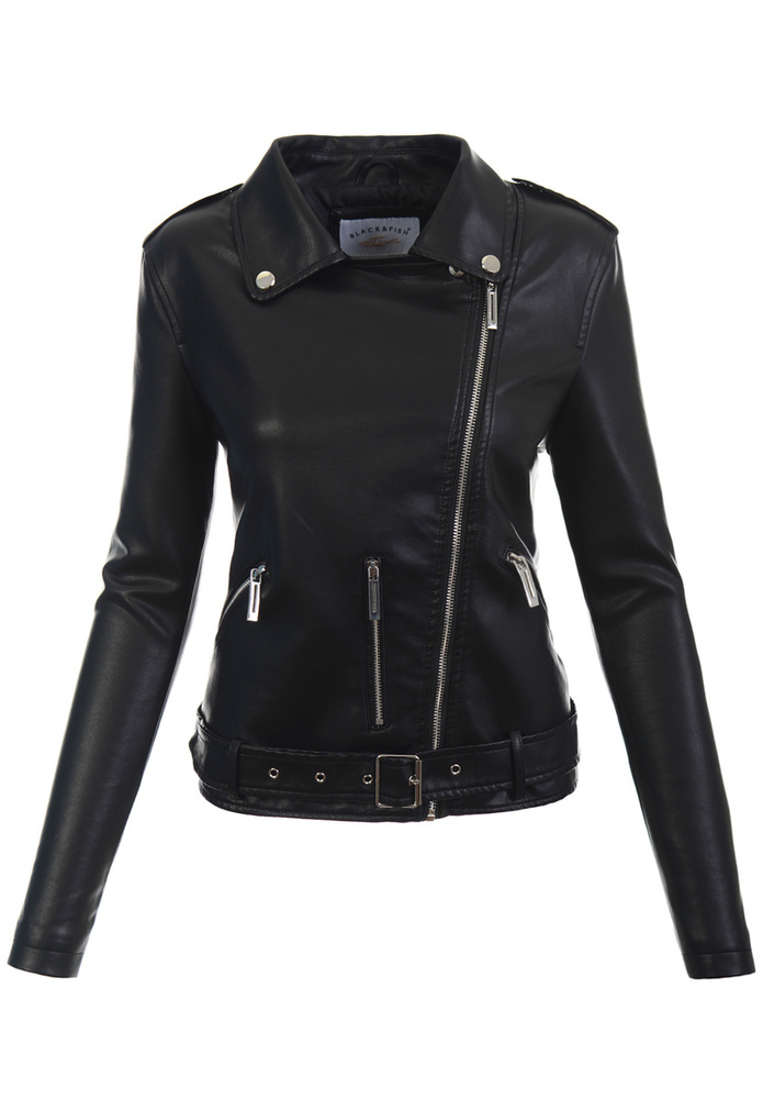 Damska Kurtka Ramoneska Czarna