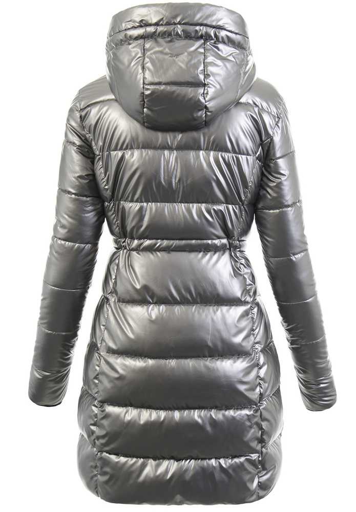 Damska Zimowa Ortalionowa Kurtka Czarna