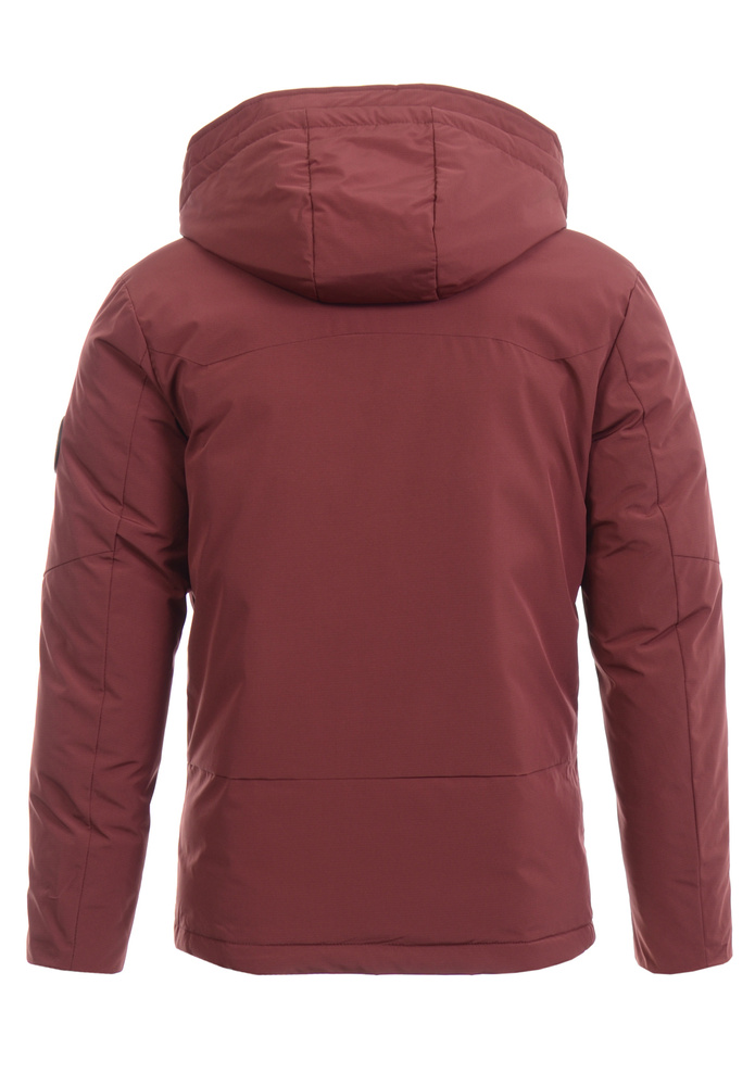 Męska Zimowa Kurtka Bordowa