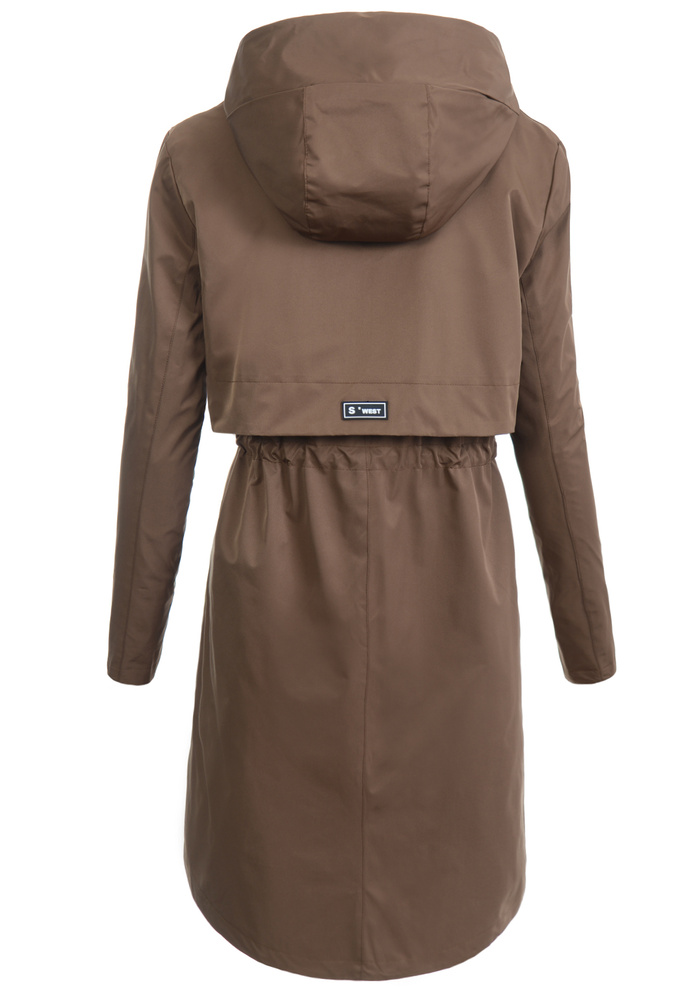 Kurtka Parka Wiosenna Brązowa