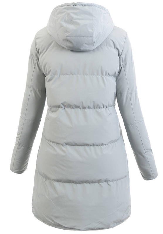 Damska Zimowa Ortalionowa Kurtka Miętowa