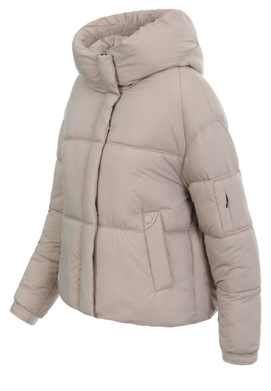 Damska Kurtka Zimowa Beżowa