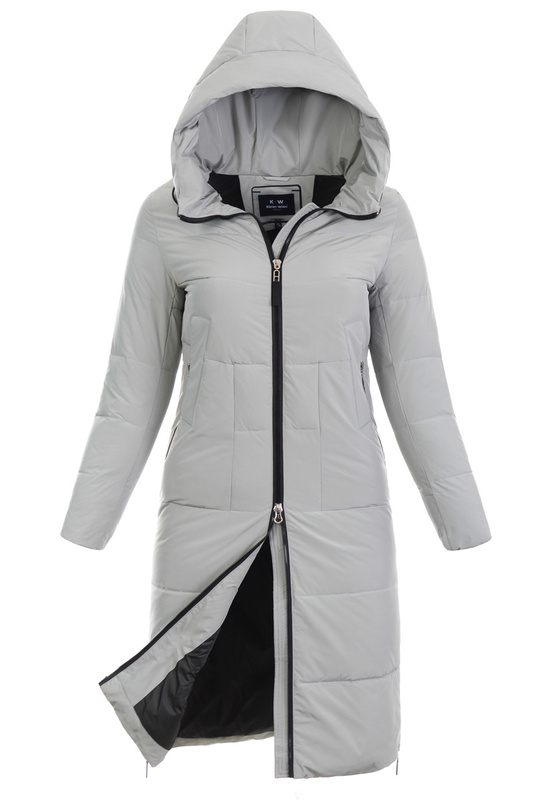 Damska Zimowa Ortalionowa Kurtka Miętowa