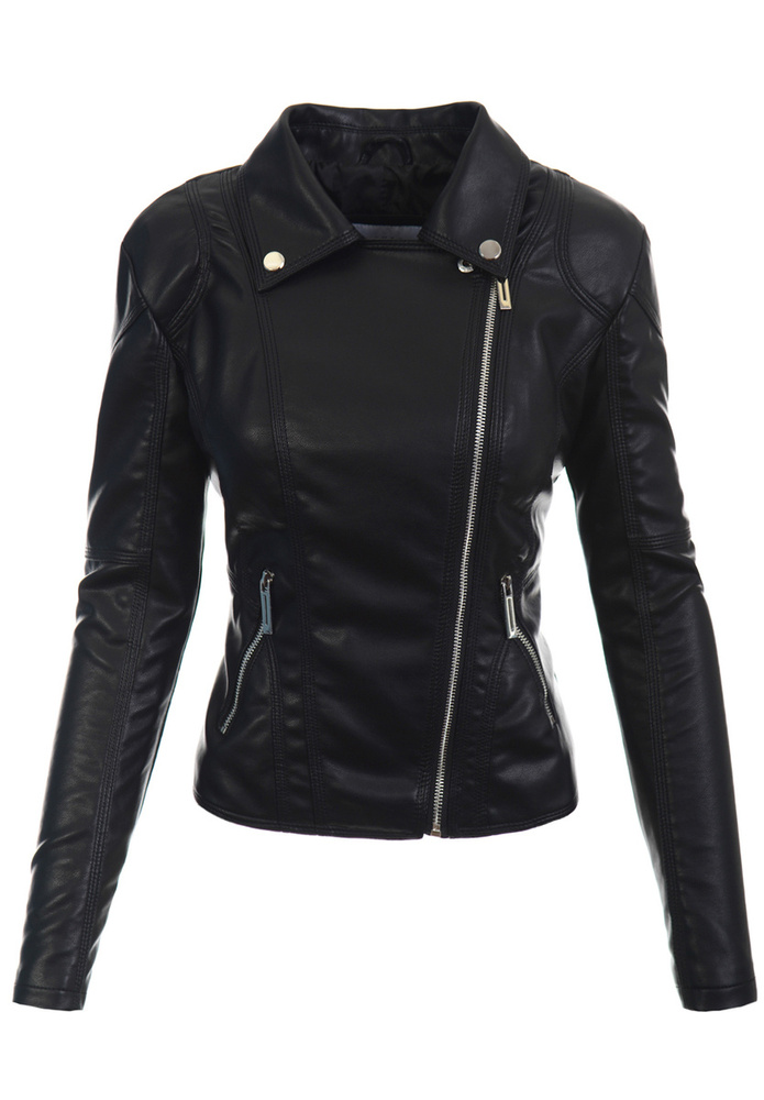 Damska Kurtka Ramoneska Czarna