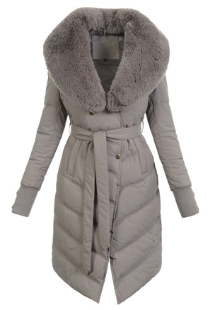 Damska Kurtka Zimowa Brązowa