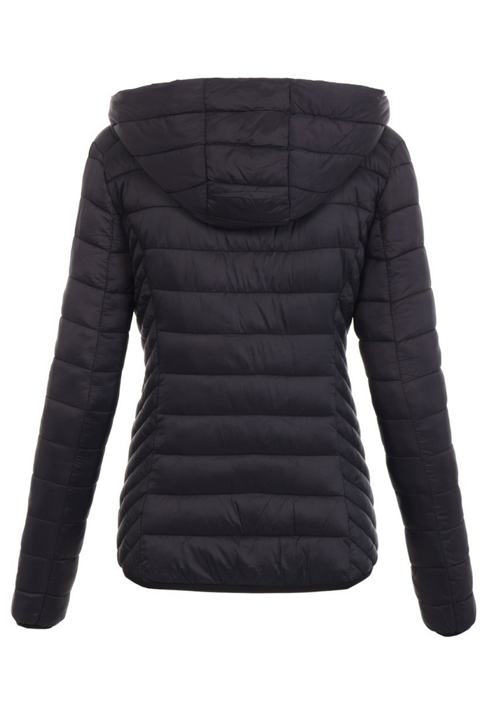 Damska Wiosenna Ortalion Kurtka Czarna