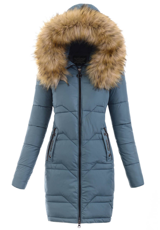 Damska Zimowa Kurtka Zielona