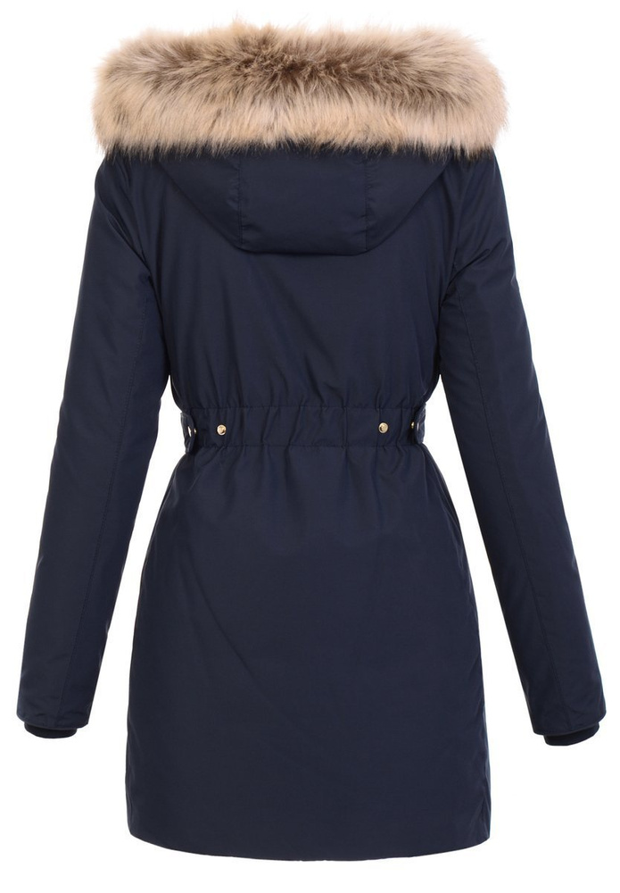 Zimowa Kurtka Parka Mirela Granatowa