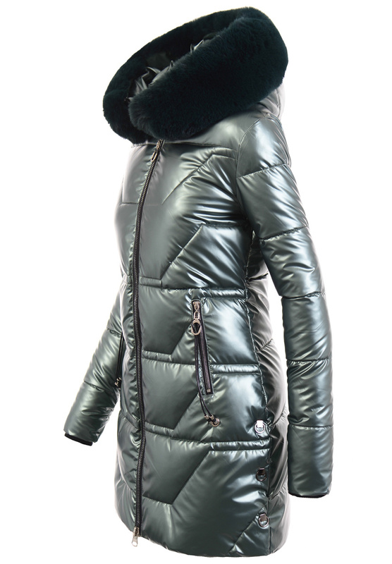 Damska Kurtka Zimowa Zielona