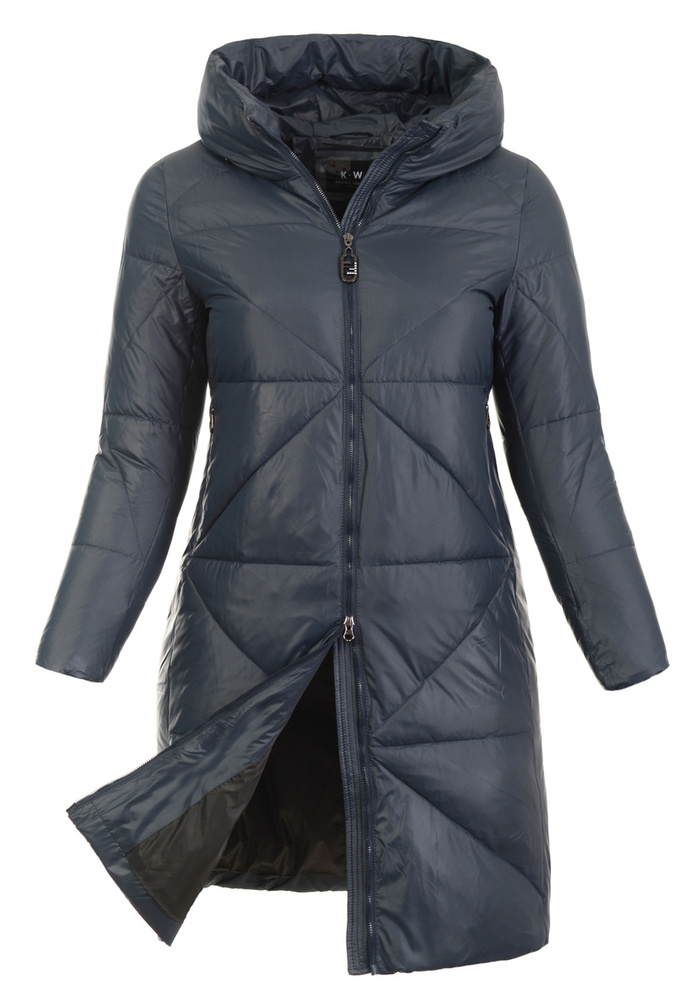 Damska Zimowa Ortalionowa Kurtka Granatowa