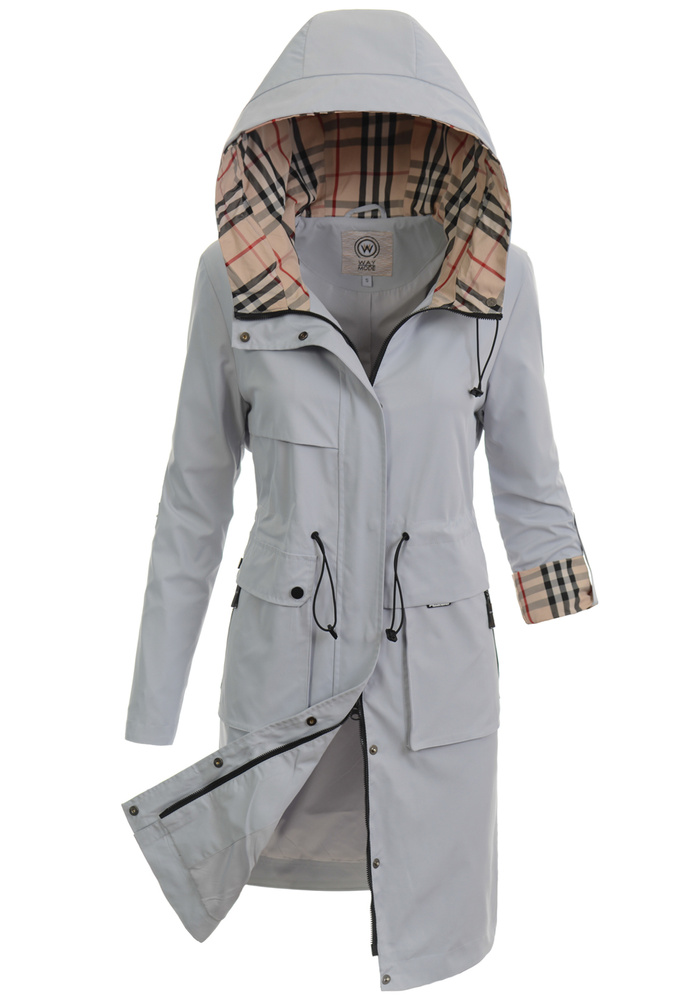 Kurtka Parka Wiosenna Szara