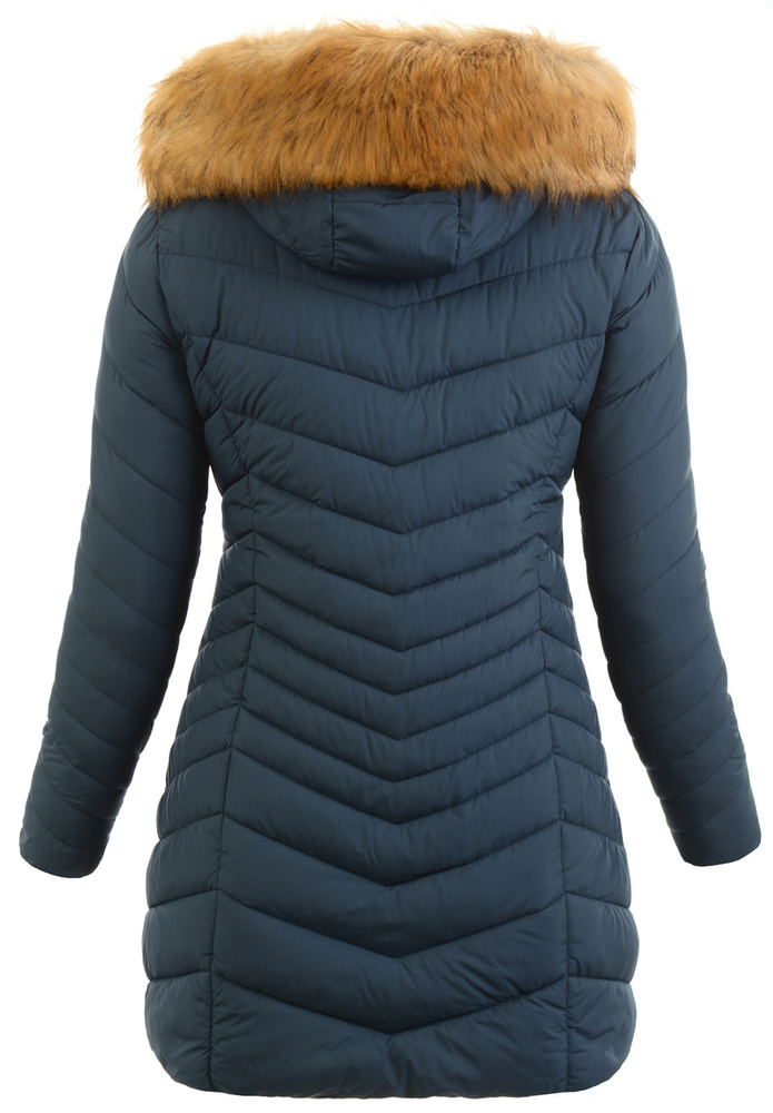 Damska Zimowa Ortalionowa Kurtka Zielona