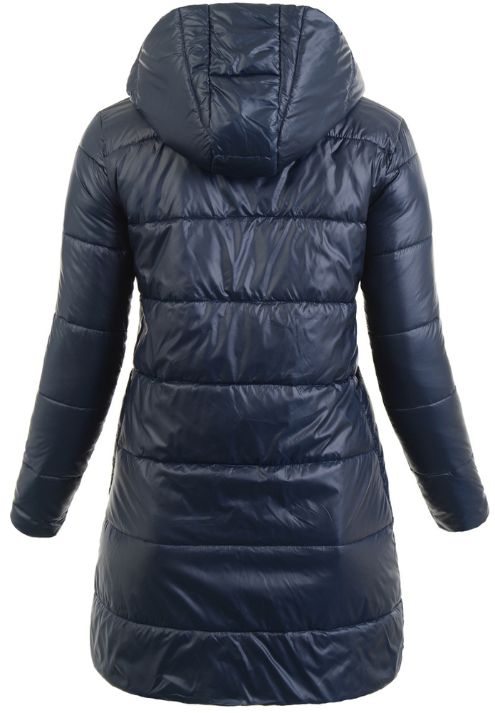 Damska Wiosenno-Jesienna Kurtka Granatowa