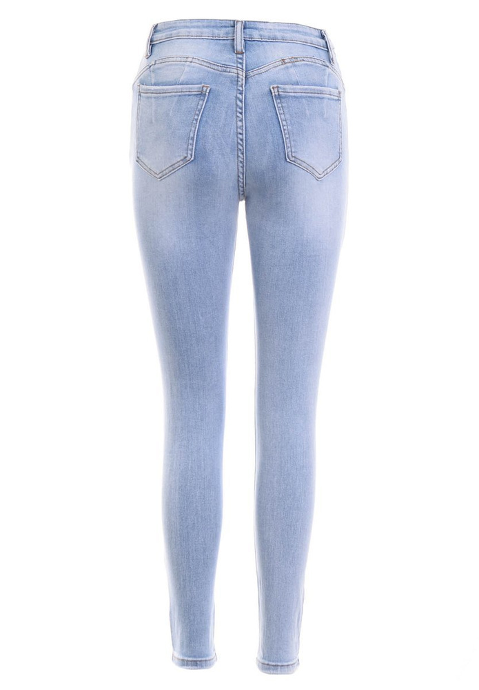 Damskie Spodnie Jeansowe Niebieskie