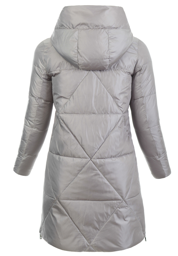 Damska Zimowa Ortalionowa Kurtka Beżowa