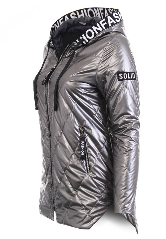 Damska Wiosenna Ortalion Kurtka Czarna