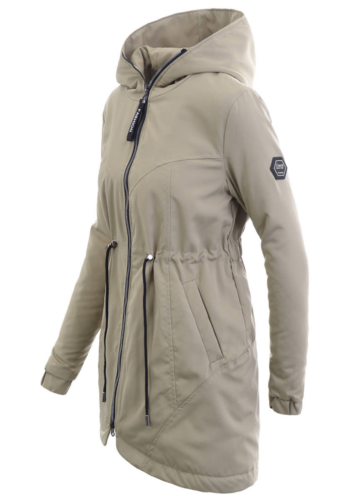 Damska Wiosenno-Jesienna Kurtka Oliwkowa